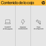 HP Ordenador portátil 15.6" FHD (AMD Ryzen 7-7730U, 16 GB RAM, 1TB SSD, AMD Radeon Graphics, Sin Sistema operativo) Plata - Teclado QWERTY Español