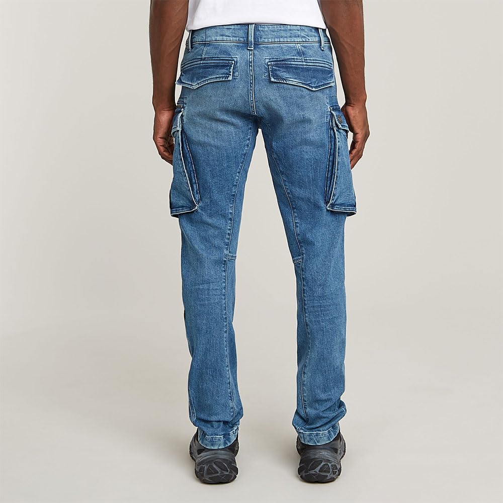G-STAR Rovic Zip 3D Regular Tapered Denim Jeans, Jeans para Hombre, Azul (Antique Faded Uniform Blue D23077-d761-h150), 35W / 34L