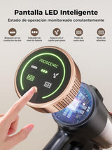 Proscenic P11 Ultra Aspiradora sin Cable 50KPa/500W/50Min, Aspiradora Escoba Vertical Potente con Luz Verde, Cepillo Antienredos y Pantalla LED para Alfombras/Suelos/Pelo de Mascotas