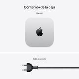 Apple Mac Mini Ordenador de Mesa con Chip M4, CPU de 10 núcleos y GPU de 10 núcleos: diseñado para Apple Intelligence, 16 GB de Memoria unificada, SSD de 512GB, Gigabit Ethernet