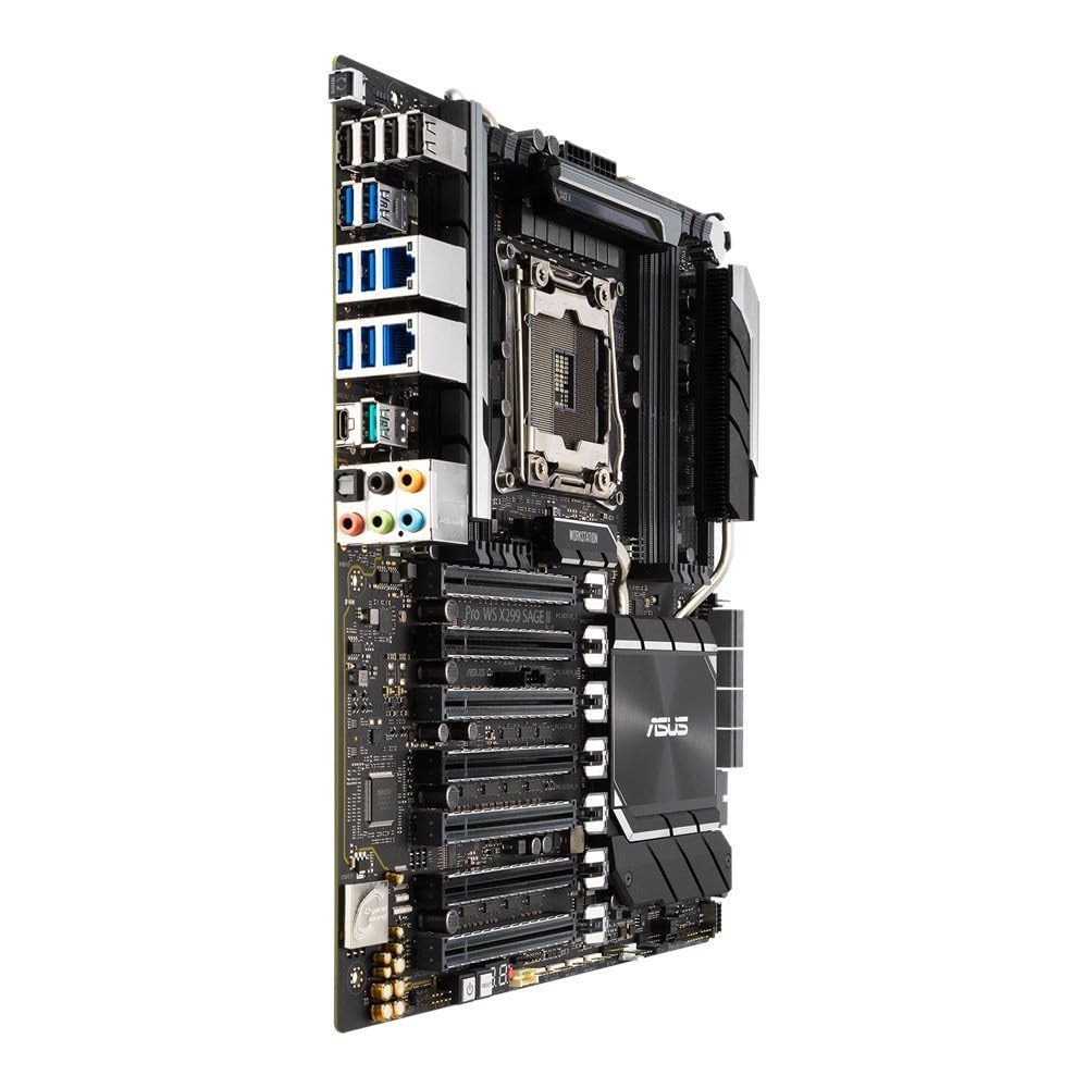 Placa ASUS Pro WS X299 Sage II,Intel,2066,X299,8DDR4,256GB,2GBLAN,8SATA3,2XU.2,2XM.2,USB3.2,CEB