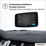 TomTom GPS para Coche GO Discover, 5 Pulgadas, con tráfico y radares, mapas del Mundo, actualizaciones rápidas Via WiFi, disponibilidad de Parking, Precios de Combustible, Soporte Click-Drive