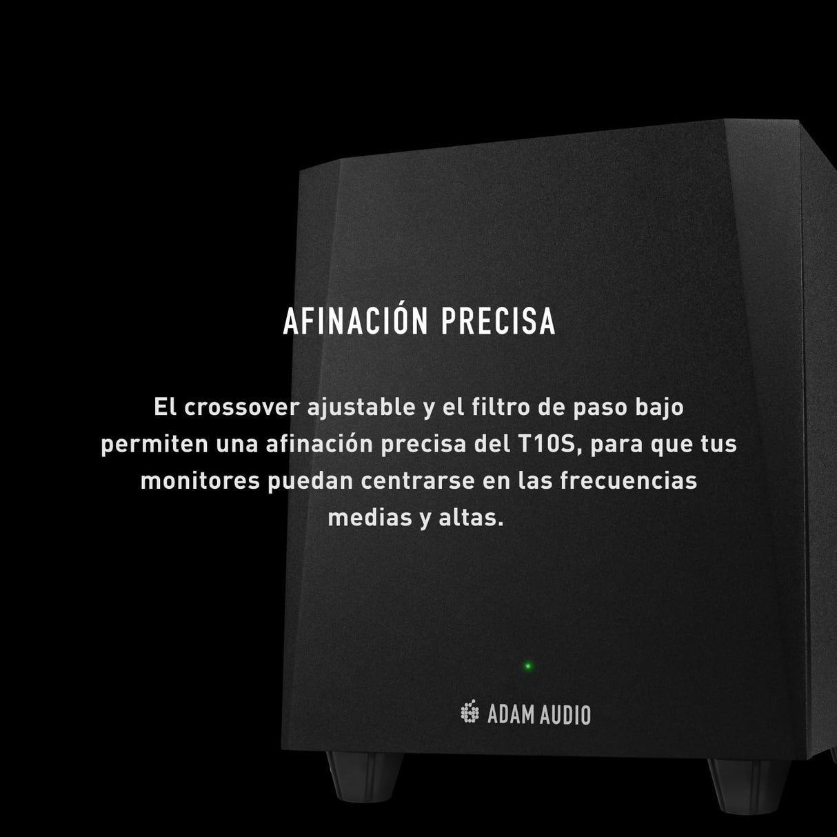 Subwoofer ADAM Audio T10S para grabación, mezcla y masterización, sonido de calidad de estudio
