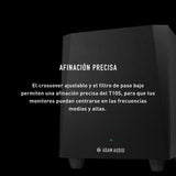 Subwoofer ADAM Audio T10S para grabación, mezcla y masterización, sonido de calidad de estudio