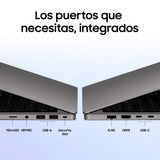 Samsung Galaxy Book6, 16" FHD, Copilot+PC, Intel Core Ultra 7 355, 32GB RAM DDR5, 1TB, SSD, Intel ARC Graphics, Windows 11 Home, Gris