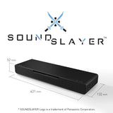 Panasonic SC-HTB01EG - Altavoz para PC Gaming 2.1 All-In-One con Subwoofer Integrado (USB, Audio Alta Resolución, 80 W, 3D Sound, Dolby Atmos, DTS:X, Bluetooth, Transmisión 4K, HDMI) Negro