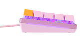 Glorious Gaming GMMK 2 Compact 65% - Teclado gaming mecánico, compacto TKL 65%, carcasa de aluminio, personalizable, keycaps dobles, switches Fox, RGB, distribuciones QWERTY estadounidense - Rosa