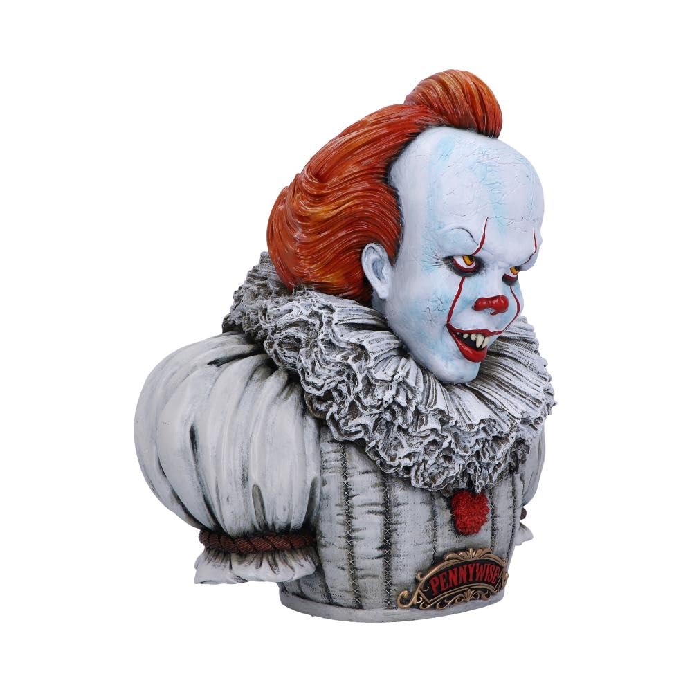 Nemesis Now Pennywise-Busto Oficial de IT Capítulo 2, Blanco, 30 cm