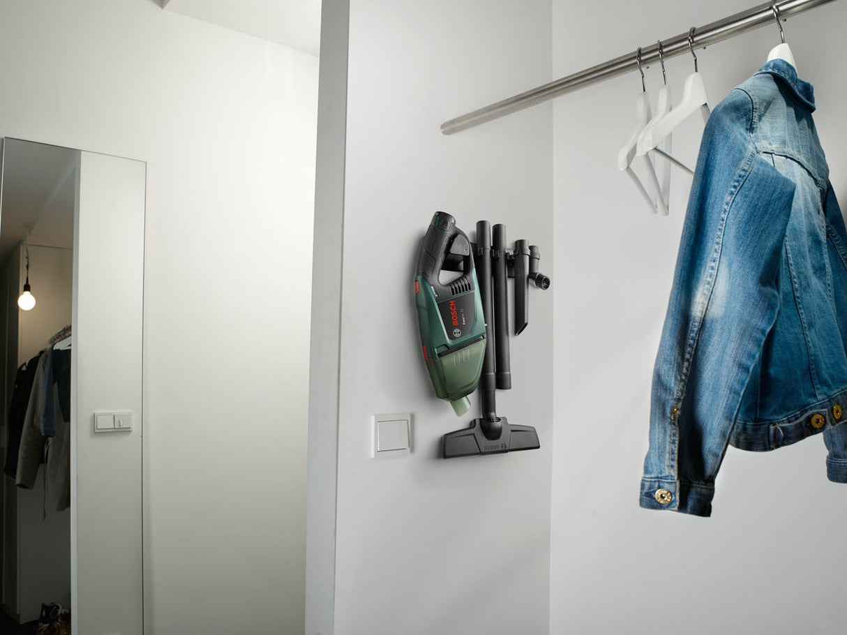 Bosch Home and Garden EasyVac 12 - Aspiradora de mano con batería (2,5 Ah, 380 ml de capacidad), Negro Y Verde, 12 V