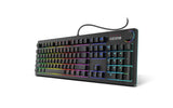 Ozone Gaming OZSTRIKEBACKSP Gear Strikeback, Teclado Mecánico, Switches Mecánicos Kailh Red, Iluminacion LED RGB Spectra, 18 Modos de Illuminación, Silencioso, Numérico, Layout Español, Negro