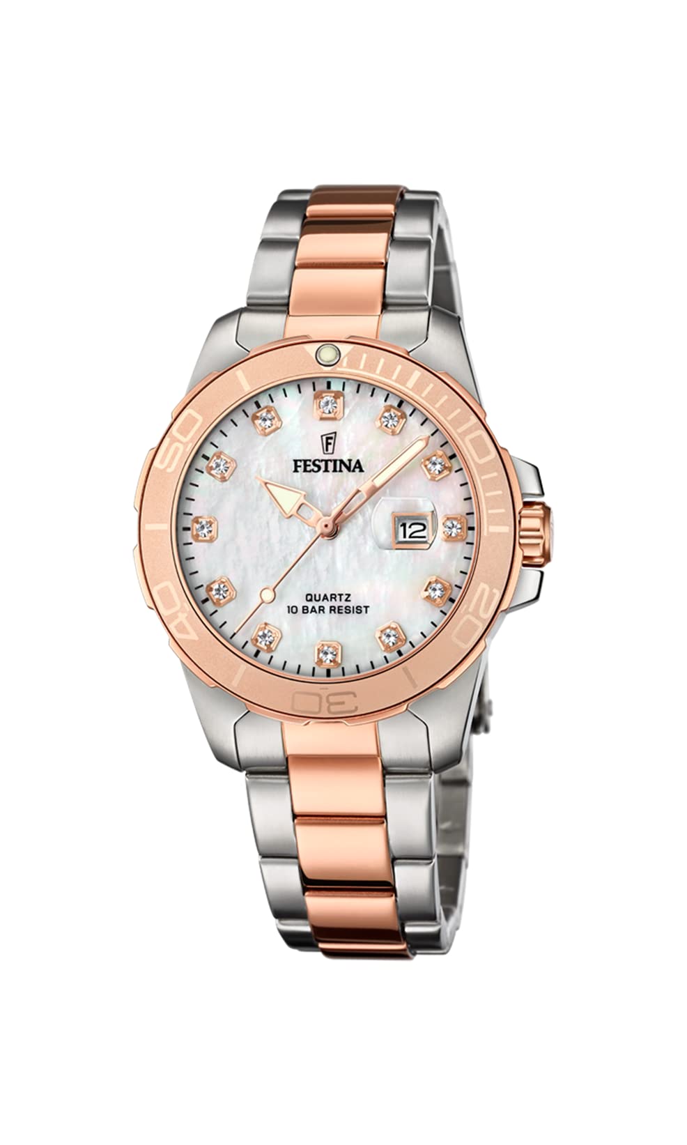 Reloj FESTINA para Mujer F20505/1 Boyfriend Collection Caja de Acero Inoxidable 316l Gris Plata Correa de Acero Inoxidable 316l Gris Plata
