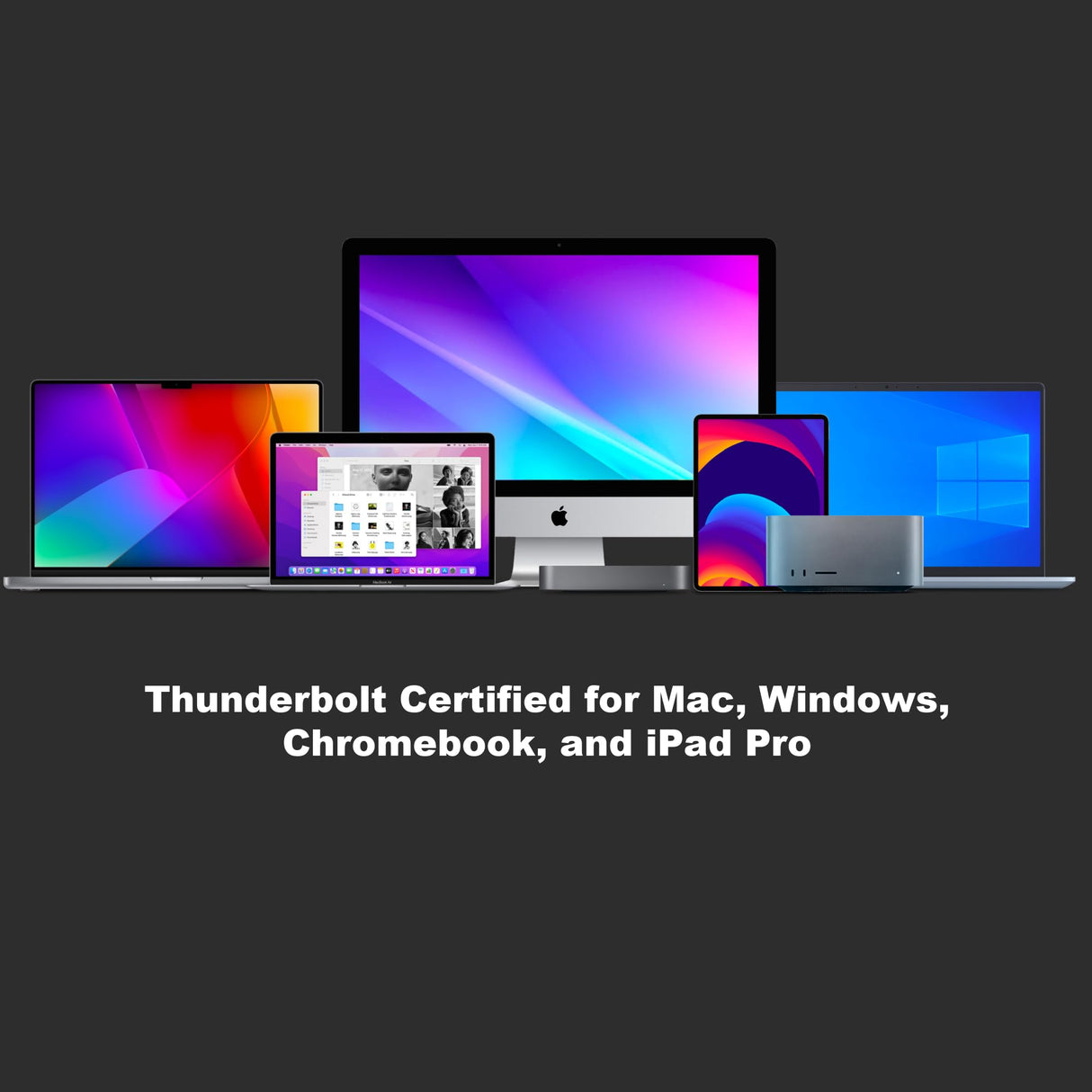 Sonnet Echo 20 Thunderbolt 4 SuperDock – Estación de Acoplamiento con 3 Thunderbolt 4, HDMI 2.1, 8 USB 10Gbps, Ethernet 2.5Gb, SSD NVMe, SD UHS-II, Carga 100W – Compatible con Mac, PC, iPad