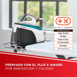 Polti La Vaporella XT100C, Plancha de Vapor con Caldera, 7,5 Bar de Presión, Autonomía Ilimitada, 1,4 L de Capacidad, Potencia 2350 W, Pulso de Vapor 500g, Blanco y Turquesa
