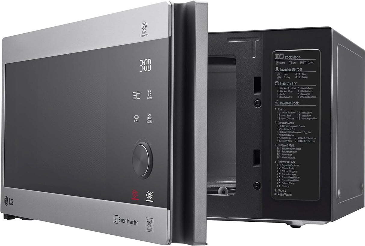 LG MH6565CPS Sobre el rango - Microondas (Sobre el rango, Microondas combinado, 25 L, 1000 W, Tocar, Plata, Acero inoxidable)