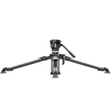 LEOFOTO Trípode de Carbono LVF-163C + FH-10 Kit de trípode de vídeo