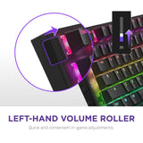 NZXT Function 2 2024 - Teclado Gaming óptico Full-Frame - RGB Iluminado - Frecuencia de sondeo 8K - Interruptores ópticos lineales - Clic Ajustable - Hot-Swap - Teclado Gaming - Negro DE (QWERTZ)