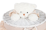 CESTA ROPA SET 4 MIMBRE TELA 45X45X68 CON TAPA