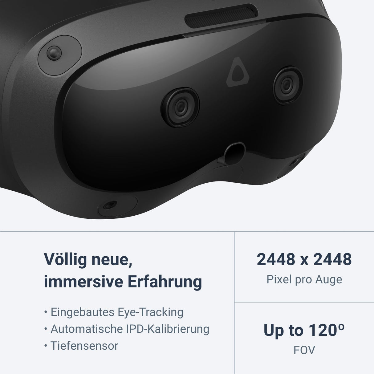 HTC Vive Focus Vision — Auriculares VR Independientes para PC para Juegos y Trabajo — Paquete de Contenido de edición para consumidores