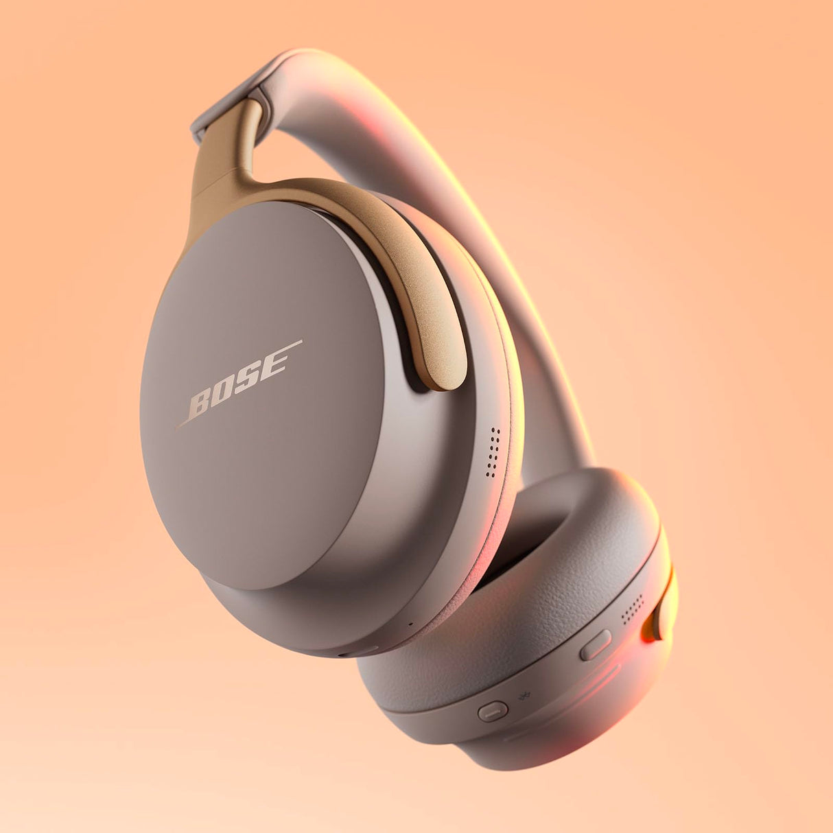 Bose QuietComfort Ultra Headphones, Auriculares inalámbricos con cancelación de ruido con audio espacial, Auriculares de diadema con micrófono, hasta 24 h de autonomía, Arenisca, Edición Limitada