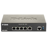 D-Link DSR-250V2 Router Profesional Firewall VPN, Gigabit Multi-WAN, balanceo de Carga, 1p WAN, 3p LAN, 1p WAN/LAN/DMZ, VPN avanzado para securizar teletrabajo, Control de Webs y apps