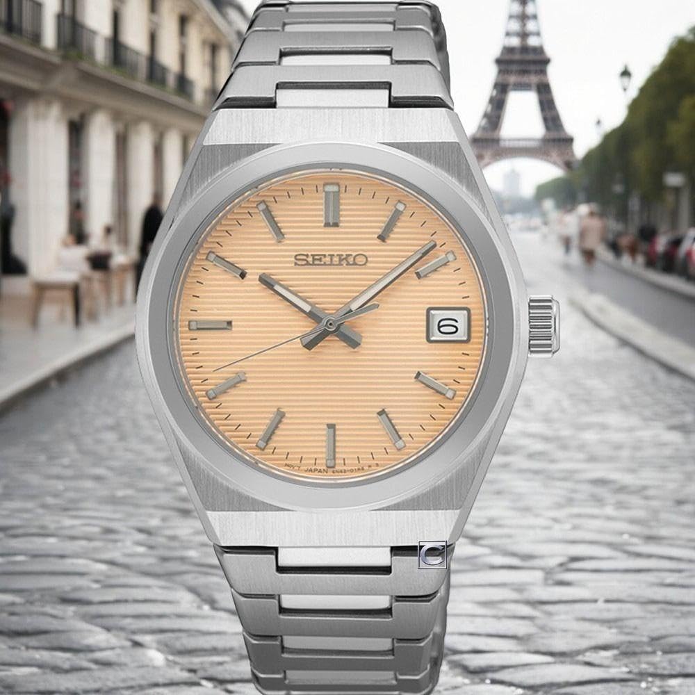 SEIKO Reloj Analógico para Mujeres de Cuarzo con Correa en Acero Inoxidable SUR577P1