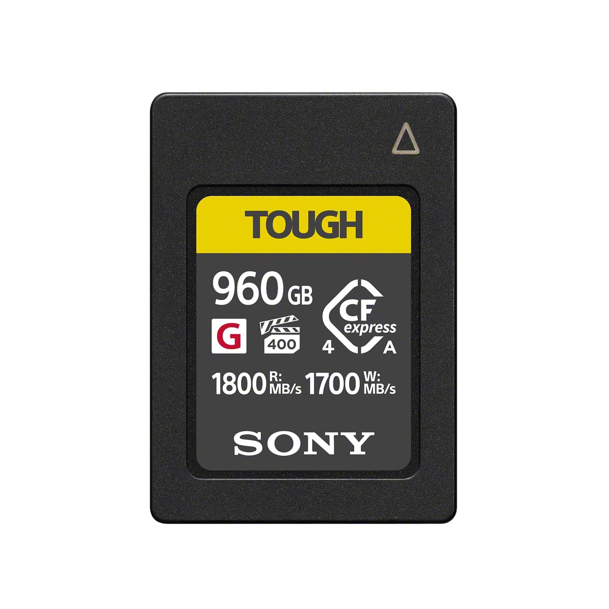 Sony CEA-G960T Tarjeta de Memoria Flash Cfexpress Tipo A Tough de 960 GB, VPG400 Serie G de Alta Velocidad con garantía de Rendimiento de vídeo (1800 MB/s de Lectura y 1700 MB/s de Escritura)