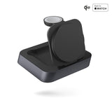 Zens Nightstand Magnetic Wireless Charger Pro 2, Cargador inalámbrico MagSafe y Qi 15 W para iPhone/Apple Watch/AirPods, Incluye Adaptador de Corriente de 20 W (EU/UK/US), Negro
