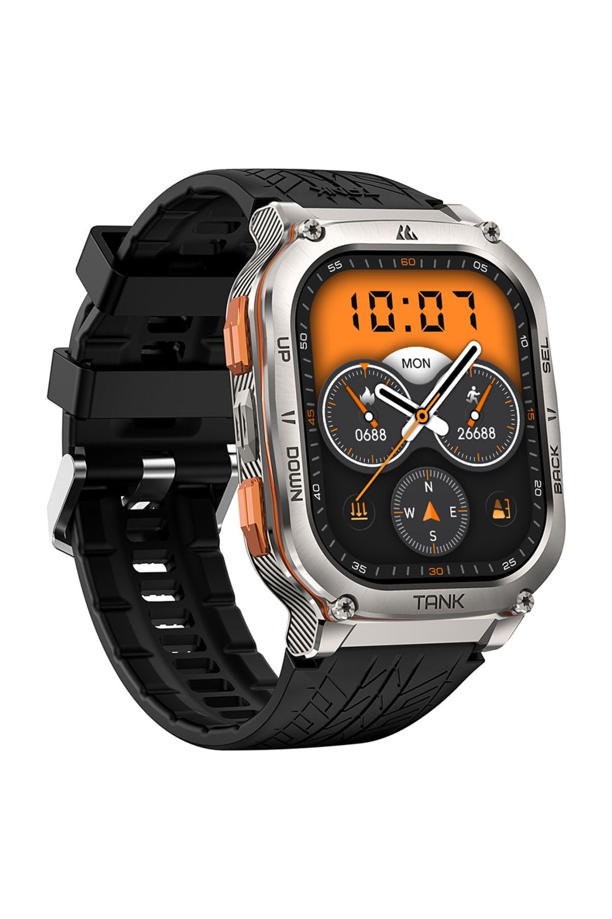 KOSPET 13000014000 Reloj Inteligente Tank M3 Ultra 1.96 Pulgadas AMOLED Plateado
