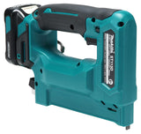 Makita ST113DSMJ - Grapadora de batería con batería 10,8 V/4,0 Ah, diseño corto, profundidad de impacto ajustable, con LED, ancho de grapa 10 mm