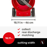 Mountfield Cortacésped de propulsión Manual, Modelo HP185, Rojo y Gris, artículo 2L0481043/MC