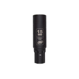 Ingersoll-Rand DXS2 Juego de vasos de impacto profundo métrico, 15 piezas, acero cromo-molibdeno, hexagonal
