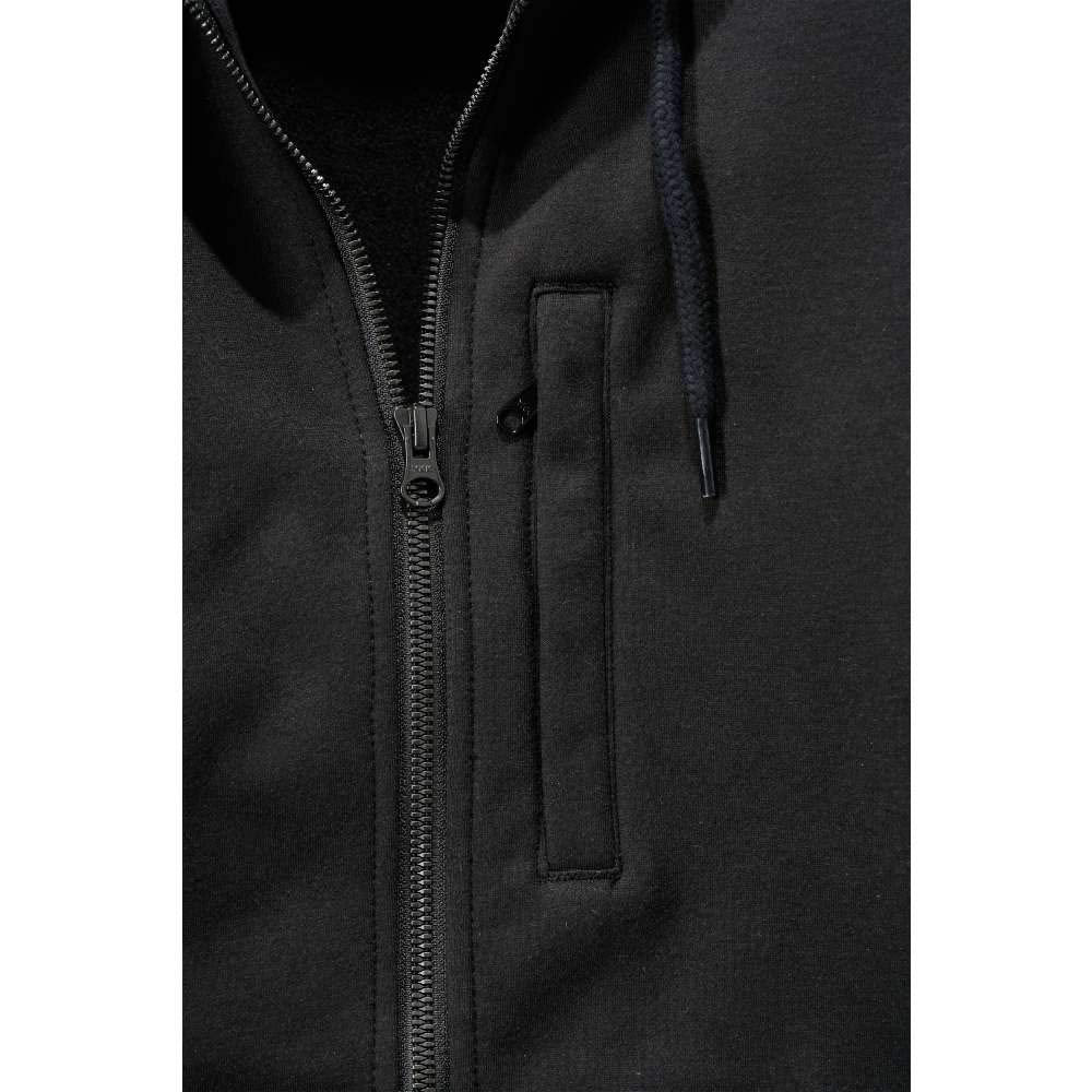 Carhartt Sudadera Wind Fighter, Full-Zip, Relaxed Fit, tejido de grosor medio Para Hombre, Negro, M