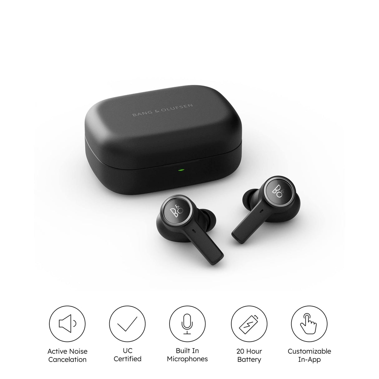 Bang & Olufsen Beocom EX - Auténticos Auriculares Bluetooth sin Cables - Cancelación Activa de Ruidos para teletrabajo