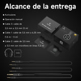 OneOdio Monitor 60 - Auriculares Profesionales de Estudio, Cascos Hi-Res con 50mm Controladores, Audífonos Cerrados con Cable Desmontable (3,5 mm / 6,35 mm) para DJ, Podcast, Grabación, Móvil, PC