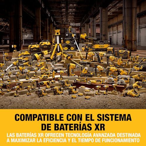 DEWALT Taladro Percutor SDS-Plus sin escobillas XR 18V de 24 mm con 2 baterías de 5Ah, cargador multi-voltaje XR y caja de herramientas resistente TSTAK, DCH273P2T-QW.