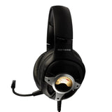 Meters M-Level-UP, Auriculares para Juegos, Sonido Envolvente 7.1, micrófono Desmontable, potentes Controladores de 50 mm, Control Remoto en línea, RGB Personalizado Brillante y VU único, Compatible