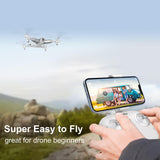 Loolinn | Dron Cuadricóptero con Cámara HD para Niños como Regalo- Tecnología de Posicionamiento de Flujo Óptico, Vuelo Estable, 60 Minutos de Tiempo de Vuelo, Tres Baterías (Regalo para los Niños)