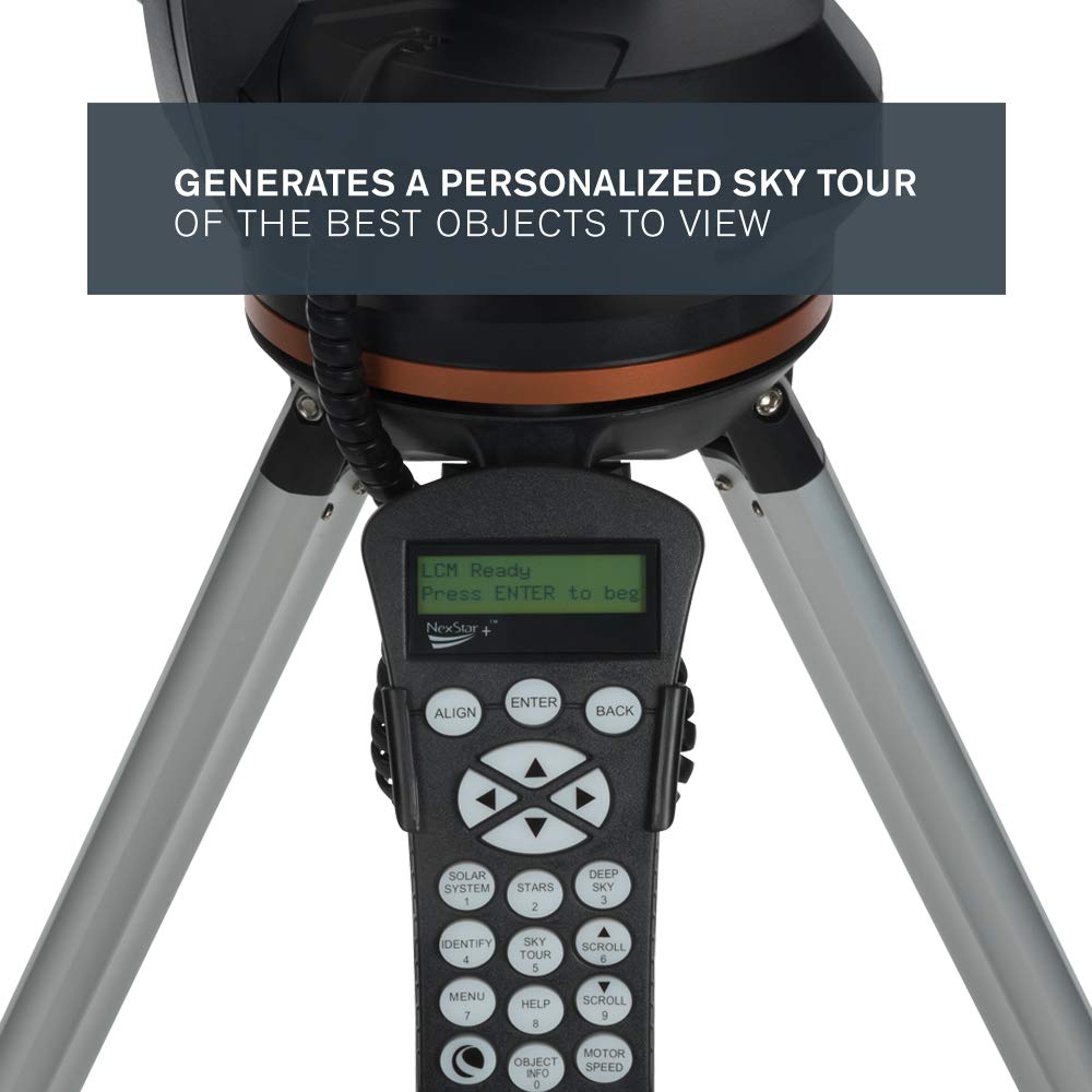 Celestron 31150 LCM 114 Series: telescopio reflector newtoniano computerizado, plata