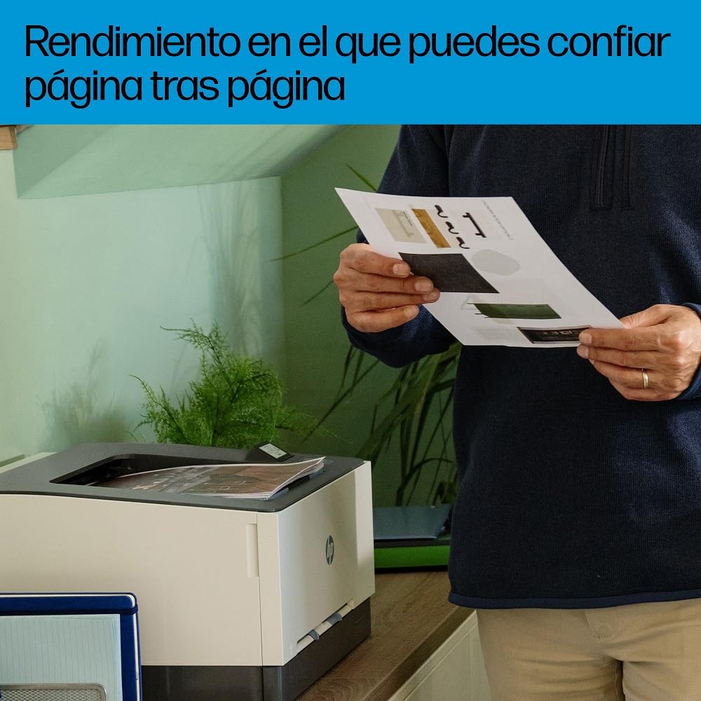 HP Color LaserJet Pro 3202dn, Impresora Láser Monofunción A4, impresión a doble cara automática, 25 ppm, USB 2.0, Procesador 1,2 GHz, Ethernet, Memoria 256MB, Compatible con HP Smart, Blanca y Azul