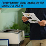 HP Color LaserJet Pro 3202dn, Impresora Láser Monofunción A4, impresión a doble cara automática, 25 ppm, USB 2.0, Procesador 1,2 GHz, Ethernet, Memoria 256MB, Compatible con HP Smart, Blanca y Azul