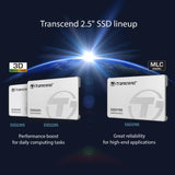 Transcend 2TB SSD230S 2.5 Pulgadas SATA III 6 GB/s Disco de Estado Sólido Interno 3D TLC NAND con Caché DRAM TS2TSSD230S