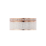 Emporio Armani Anillo Para Mujer, Tamaño Anillo Grande: 21X6X2mm Anillo Tamaño Pequeño: 21X2X2mm Anillo Acero Inoxidable Oro Rosa, EGS2830221