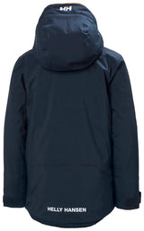 Helly Hansen W Snowplay Jacket, Chaqueta De Pluma Para Acampada Y Marcha Niño Unisex Youth, Azul (Blue), 10 Años