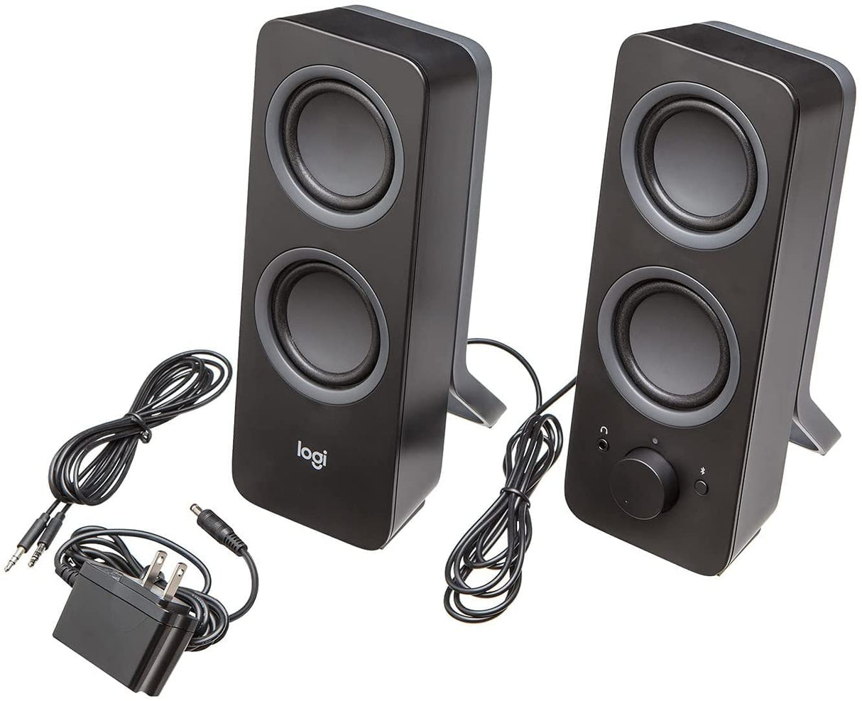 Logitech Z207 Sistema de Altavoce Bluetooth para PC, Sonido Estéreo, 10W de Pico, Entrada Audio 3.5 mm, Toma Auriculares, Multidispositivos, Enchufe EU, Ordenador/TV/Smartphone/Tablet, Negro