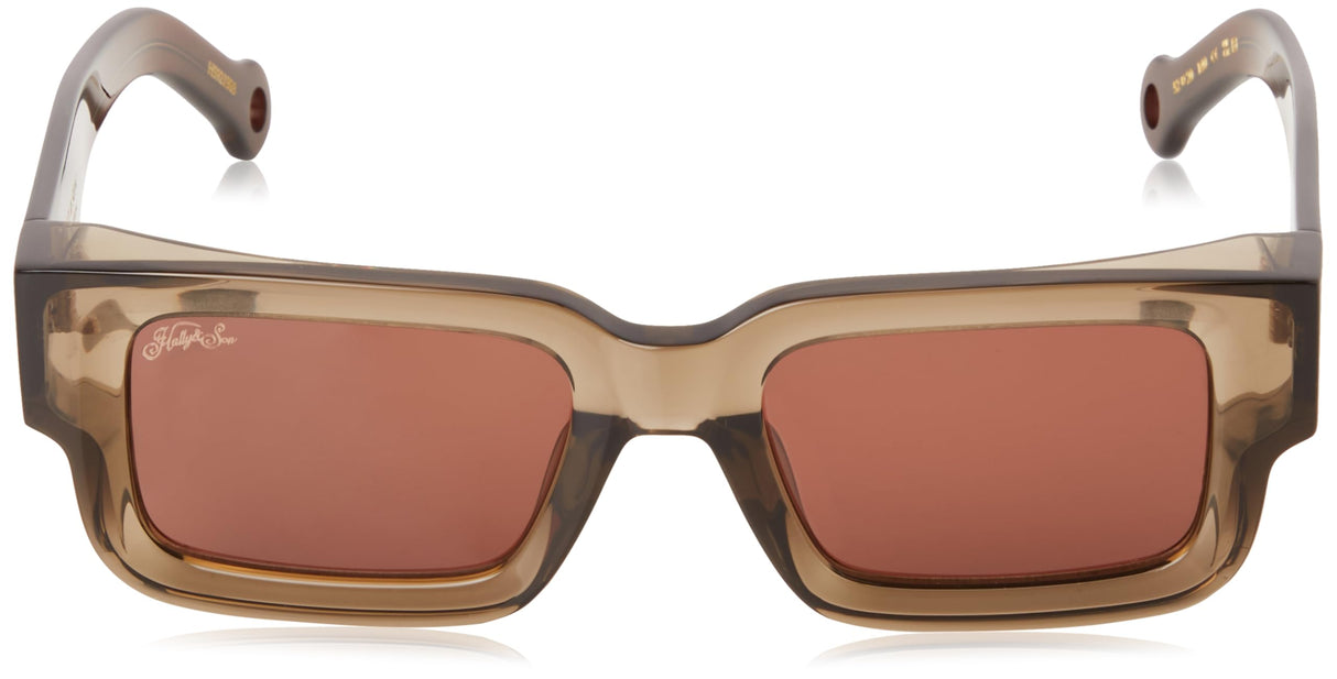 HALLY & SON HS921S 52 20 140 BR Gafas, Green, 52/20/140 Unisex Adultos
