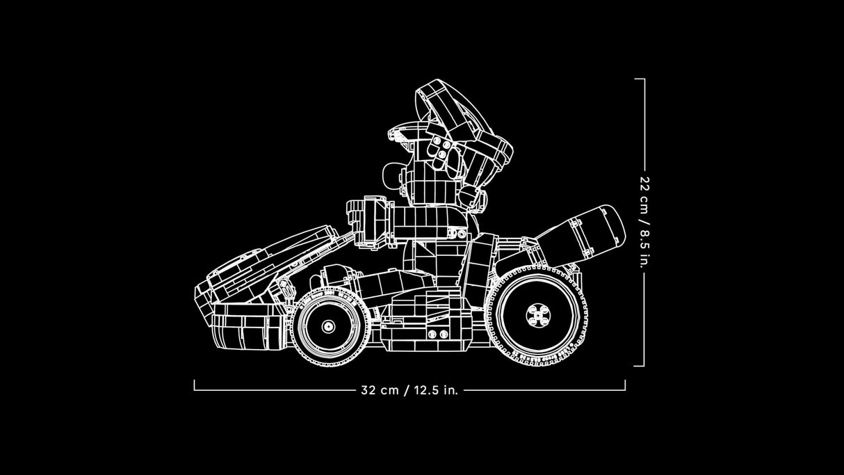 LEGO Mario Kart: Mario y Kart Estándar - Maqueta de Coche para Adultos con Figura Articulada - Set Nintendo para Aficionados al Videojuego - Regalo Gamer 72037
