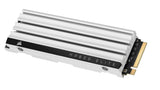 Corsair MP600 Elite 2 TB M.2 PCIe Gen4 x4 SSD NVMe - Optimizada para PS5 - Disipador Térmico Incluido - M.2 2280 - hasta 7.000 MB/s de Lectura Secuencial - NAND 3D TLC de Alta Densidad - Blanco