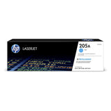 HP 205A CF531A, Cian, Cartucho Tóner Original, de 900 páginas, para impresoras HP Color LaserJet Pro MFP M180n y MFP M181fw