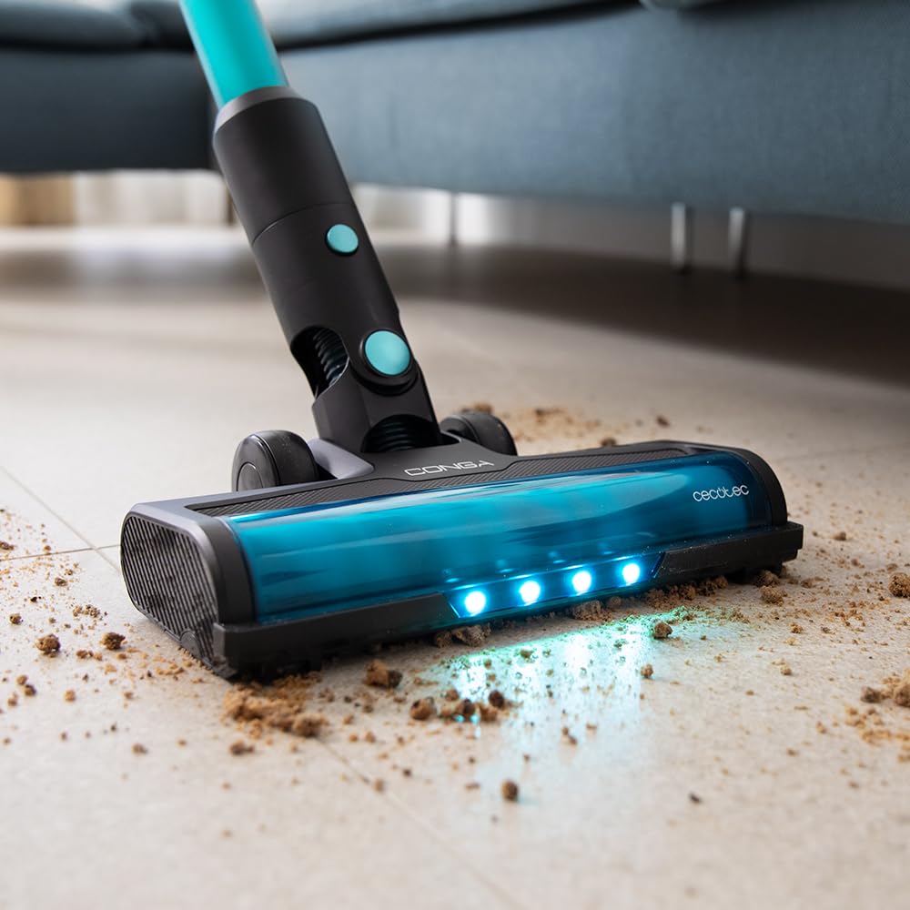 Cecotec Aspirador Escoba sin Cable Conga Rockstar 7500 Astral ErgoWet Animal. 680W, 4 en 1, 30 kPa, Cepillo Jaliscazo, Water Tank, Accesorio para Animales, 90 Minutos de Autonomía