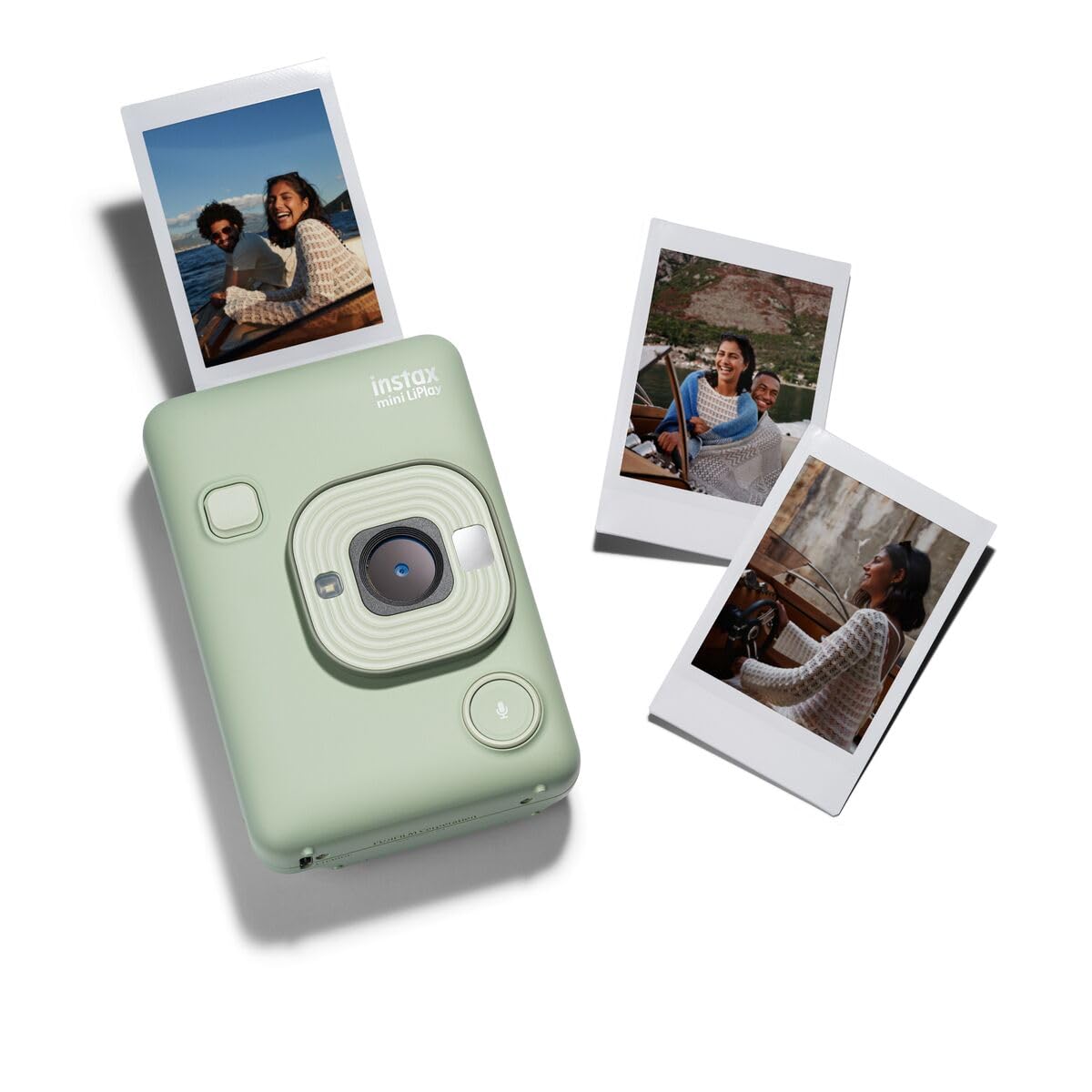 instax - Mini LiPlay, cámara instantánea híbrida. Cámara e Impresora para Smartphones. Color Matcha Green